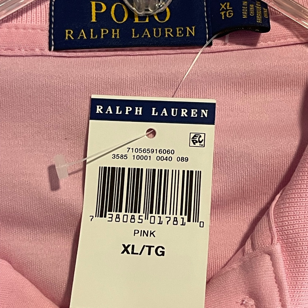 Ralph Lauren Pink Polo Shirt XL